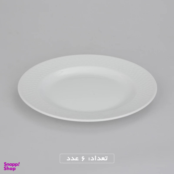 سرویس غذاخوری 28 پارچه چینی زرین ایران مدل White 2 سری رادیانس درجه عالی
