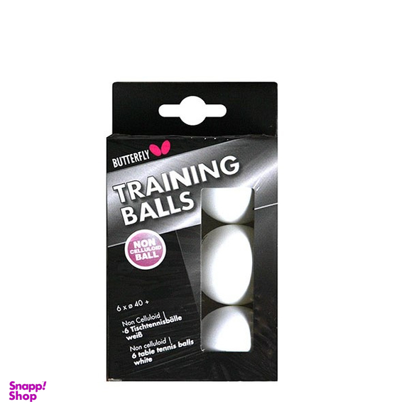توپ پینگ پنگ باترفلای مدل TT Training Balls بسته ۶ عددی