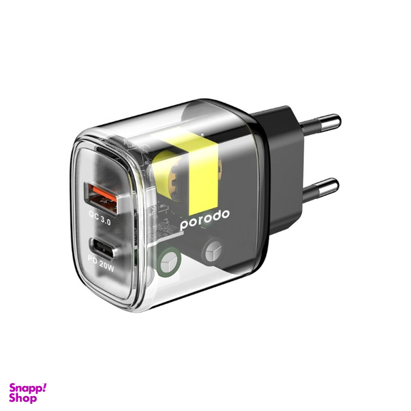 شارژر دیواری پرودو مدل Dual Output Transparent
