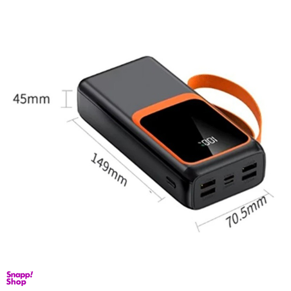 پاوربانک پی زد ایکس مدل V28 Fast Charge 22.5W Cabled ظرفیت 30000 میلی آمپر ساعت
