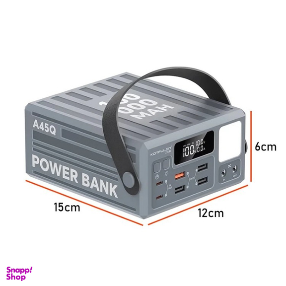 پاوربانک کانفلون مدل A45Q ظرفیت 100000 میلی آمپر ساعت