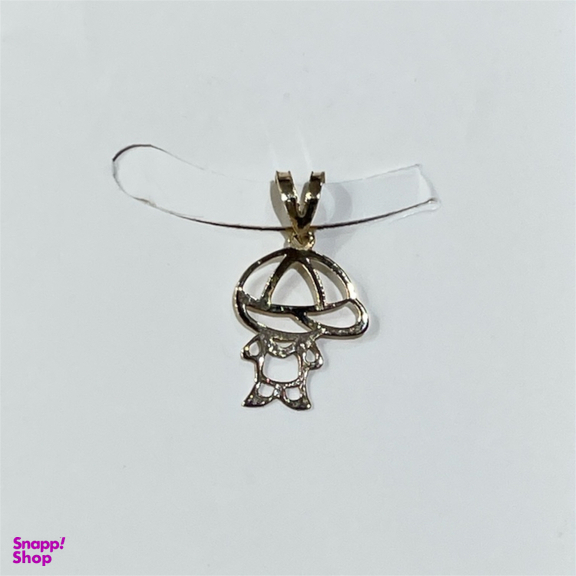 پلاک گردنبند طلا 18 عیار پسرانه کد 1523