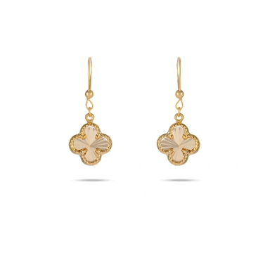 گوشواره طلا 18 عیار زنانه میلی گالری طرح ونکلیف کد MT1852