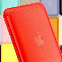 کیف جاکارتی مغناطیسی مدل اپل Leather Wallet مناسب پشت گوشی موبایل