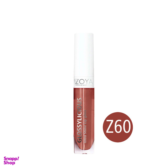 رژلب مایع شاین دار زویا مدل Ultra Shine Z60