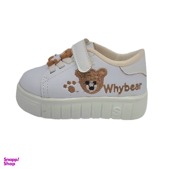 کتانی بچگانه مدل RO10178 رنگ سفید