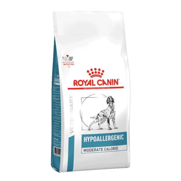 غذای خشک سگ رویال کنین مدل Hypoallergenic Moderate Calorie وزن 1500 گرم