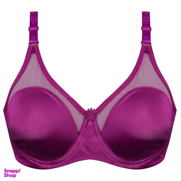 ست شورت و سوتین زنانه پانیذ مدل ساتن فنردار کد 4649 رنگ سرخابی