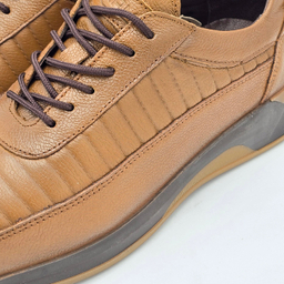 کفش راحتی مردانه شمس کد 08754 رنگ قهوه‌ای