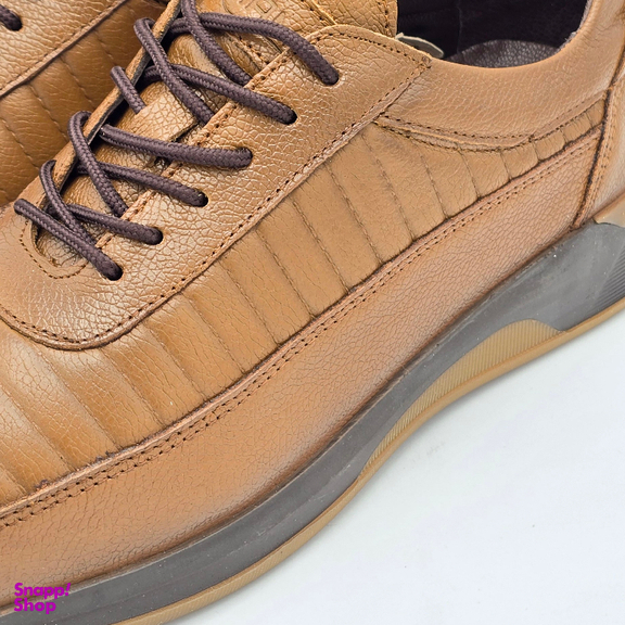 کفش راحتی مردانه شمس کد 08754 رنگ قهوه‌ای