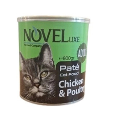 غذای تر گربه نوول لوکس طعم مرغ کد 21192 وزن 800 گرم