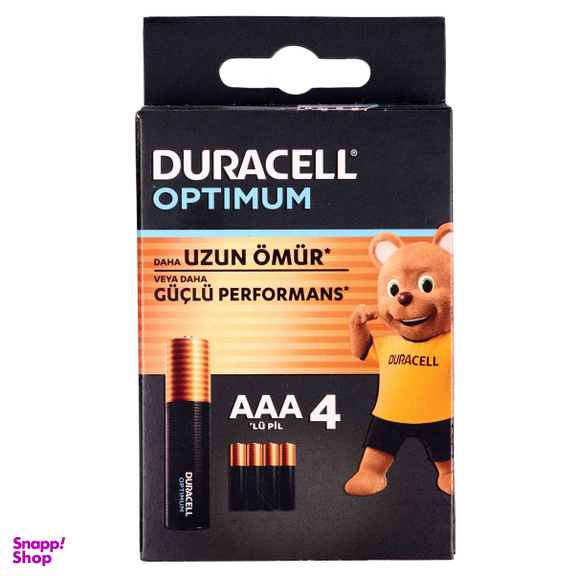 باتری نیم قلمی دوراسل مدل اوپتیموم بسته 4 عددی