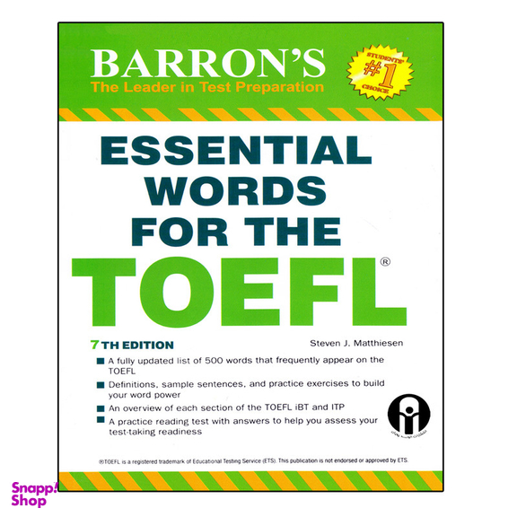 کتاب Essential Words For The TOEFL اثر Steven J. Matthiesen انتشارات الوند پویان