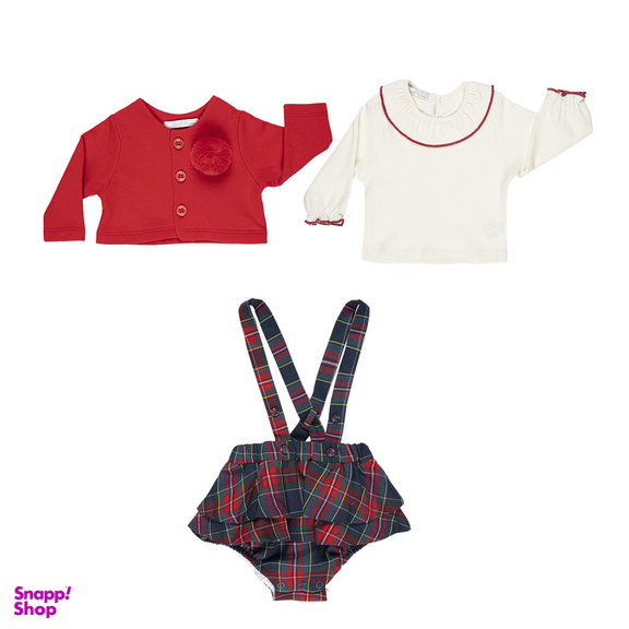 ست 3 تکه لباس دخترانه فیورلا مدل دردونه کد 24508