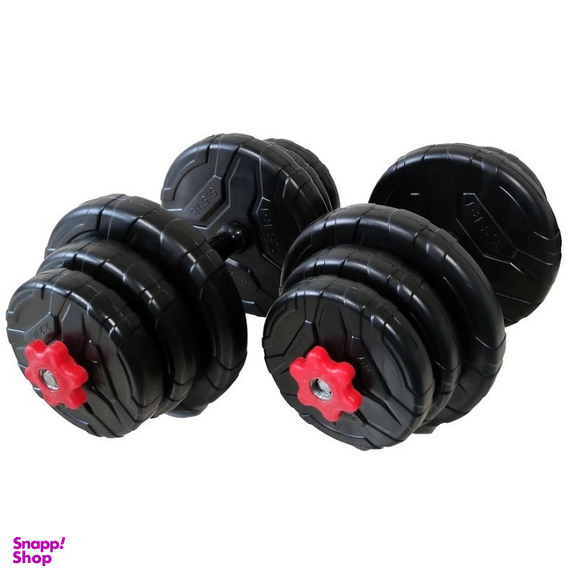 دمبل رادیس فیت مدل DVP-10-mix1 وزن 10 کیلوگرم بسته 2 عددی