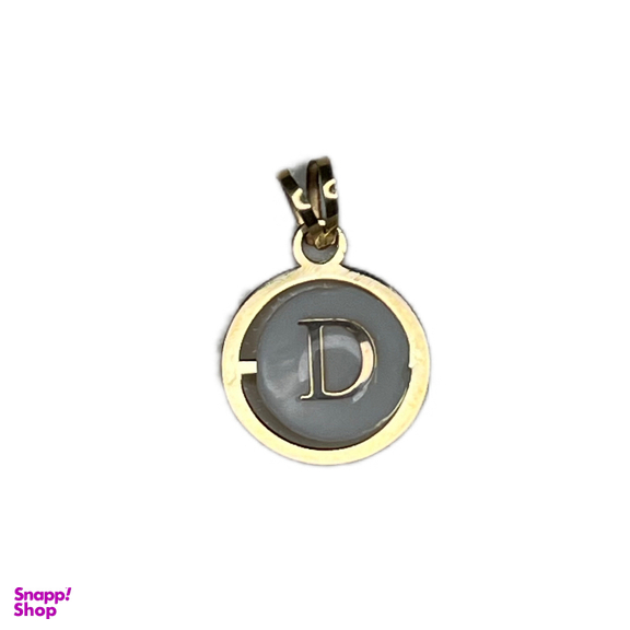 پلاک گردنبند طلا 18 عیار زنانه مدل حرف انگلیسی D کد 90