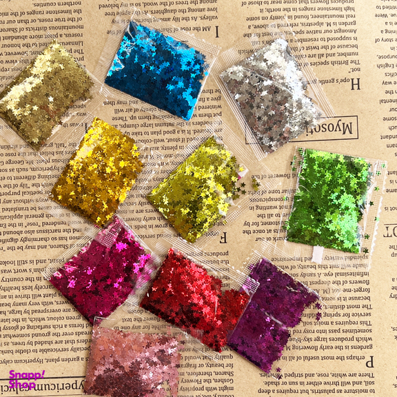 پولک طرح ستاره مجموعه 10 عددی