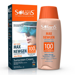 کرم ضد آفتاب رنگی آردن سولاریس SPF100 مدل Max Newgen مناسب پوست های حساس حجم 100 میلی لیتر