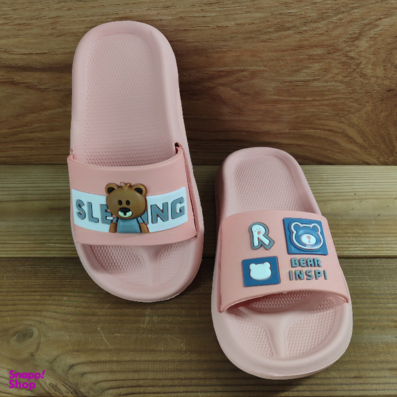 دمپایی بچگانه زیتون مدل الیت رنگ گلبهی