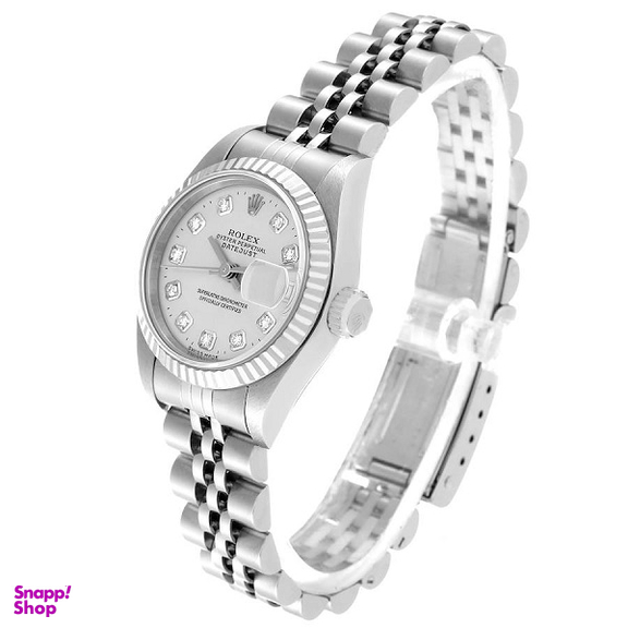 ساعت عقربه ای زنانه طرح رولکس مدل Datejust کد 000018