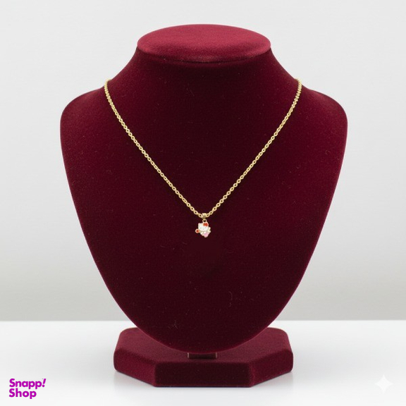 آویز گردنبند طلا 18 دخترانه عیار مدل کیتی کد 1205