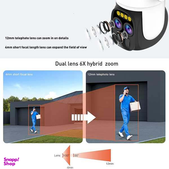 دوربین مداربسته بی سیم تحت شبکه طرح پنل خورشیدی مدل 132