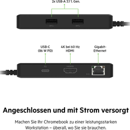 هاب پنج پورت USB-C بلکین مدل INC008btBK
