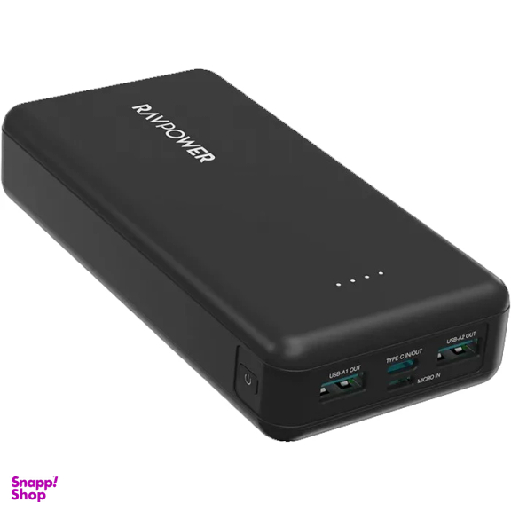 پاوربانک 15 وات راوپاور مدل RP-PB1216 ظرفیت 20000 میلی آمپر ساعت