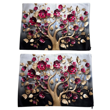 روبالشی طرح گل کد 319 مجموعه 2 عددی