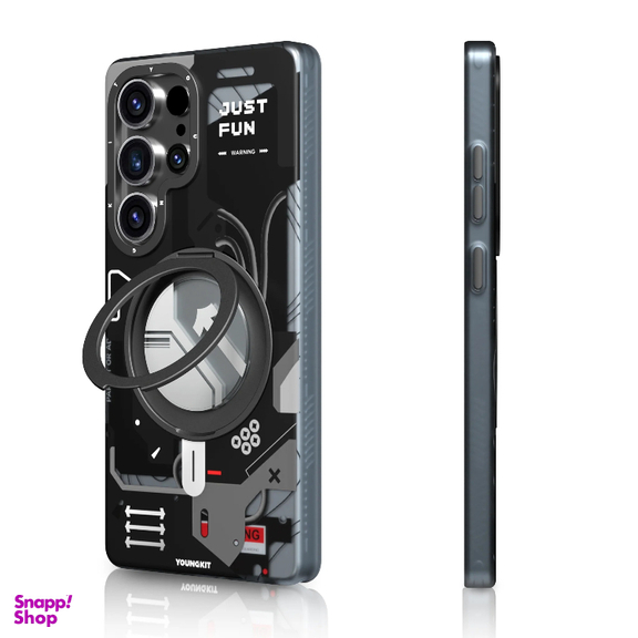 کاور گوشی موبایل یانگ کیت مدل 01-Cyberpunk 360 Spin Magnetic Stand Case مناسب سامسونگ Galaxy S25 Ultra