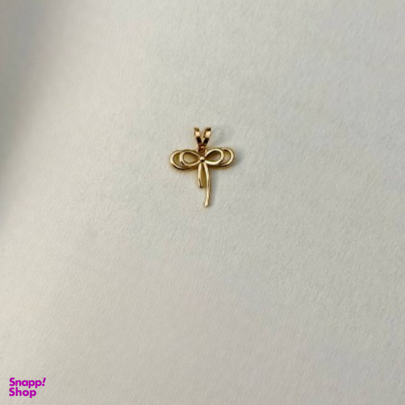 آویز گردنبند طلا 18 عیار زنانه مدل پاپیون کد 108