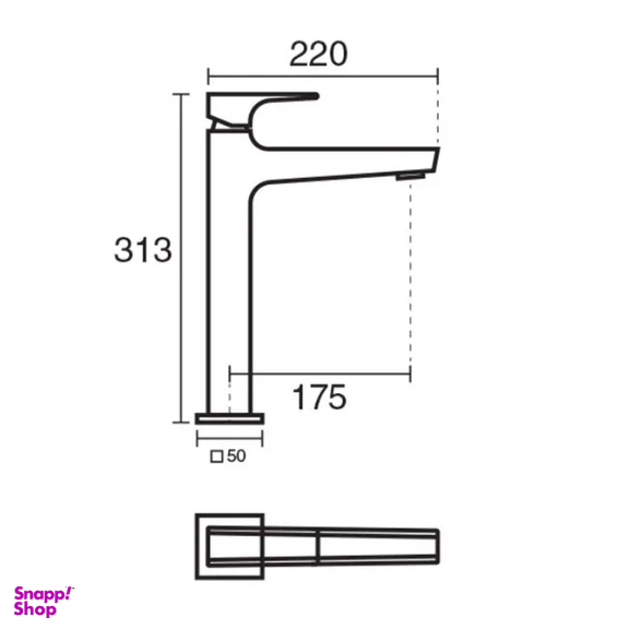 شیر روشویی کی دبلیو سی مدل اراتو