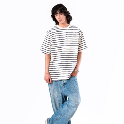 تیشرت زیگ مدل Sandero رنگ سفید مشکی