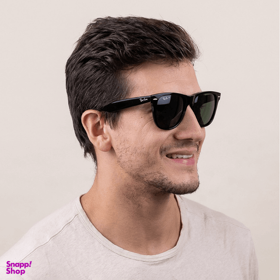 عینک آفتابی ری بن پلاریزه مدل Wayfarer کد 2140 رنگ مشکی