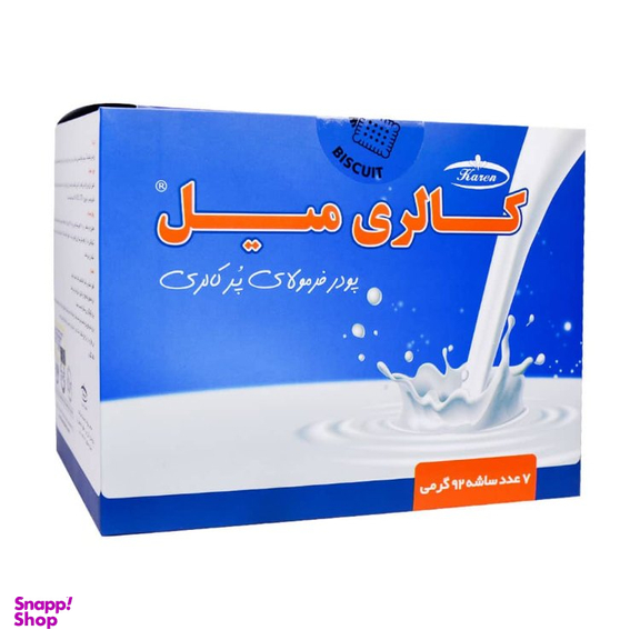 پودر کالری میل با طعم بیسکوییت کارن بسته 7 عددی