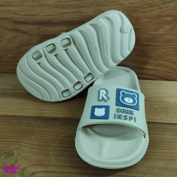 دمپایی بچگانه زیتون مدل الیت رنگ کرم