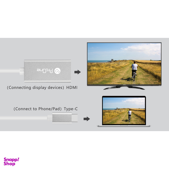 مبدل USB-C به HDMI پرووان مدل PHU555