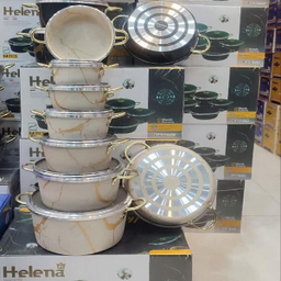 سرویس پخت و پز 14 پارچه هلنا مدل ماربل