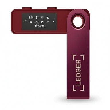 کیف پول سخت افزاری لجر مدل نانو اس پلاس طرح Crimson Magenta