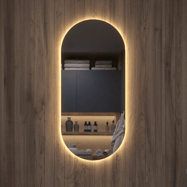 آینه دستشویی مدل بکلایت راسا گلس کپسولی کد 8050