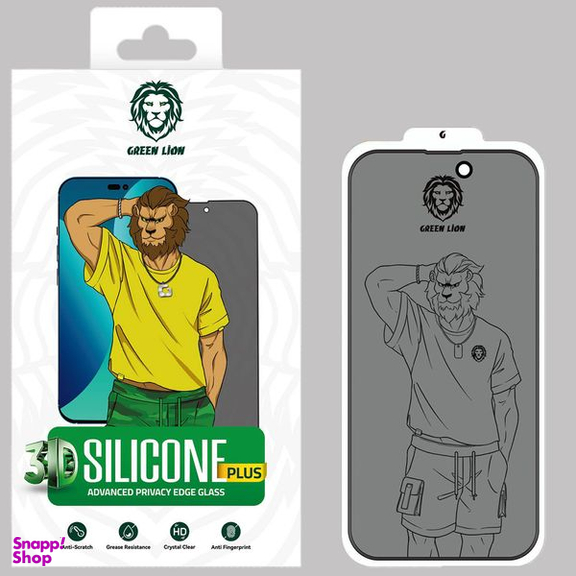 محافظ صفحه نمایش حریم شخصی گرین مدل Silicone Privacy-HD Plus مناسب برای گوشی موبایل اپل iPhone 14 Pro Max