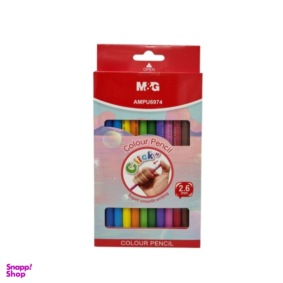 مداد رنگی 12 رنگ ام اند جی مدل AMPU6974