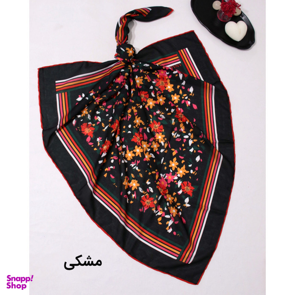 روسری زنانه آنالیا مدل نخی خنک تابستانی طرح گل ریز کد ana-5026