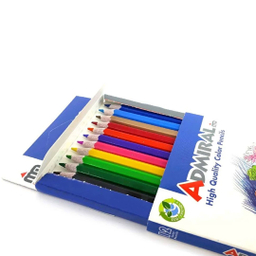 مداد رنگی 12 رنگ آدمیرال کد 761c بسته 6 عددی