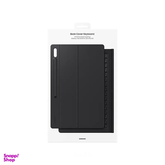 کیف کلاسوری کیبورددار تبلت مدل Keyboard مناسب برای سامسونگ Galaxy Tab S8 Plus