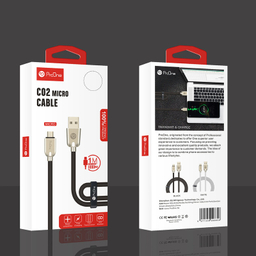 کابل تبدیل USB به microUSB پرووان مدل c02 طول 1 متر