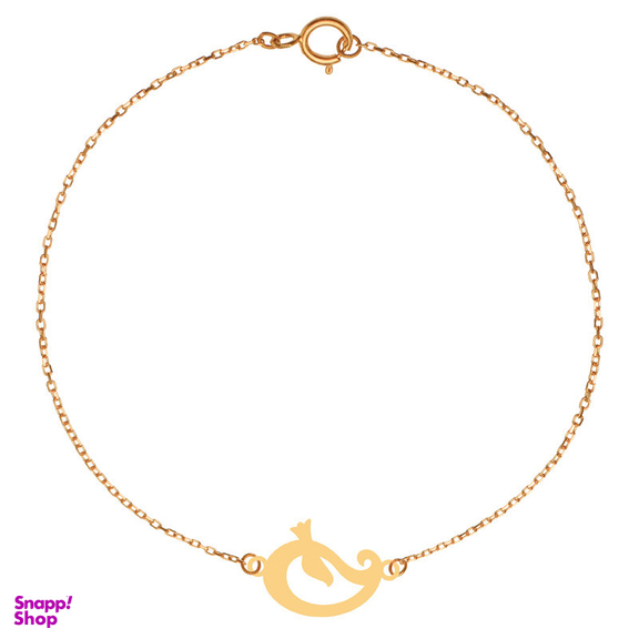 پابند طلا 18 عیار زنانه الن نار مدل بته جقه و پرنده 2089