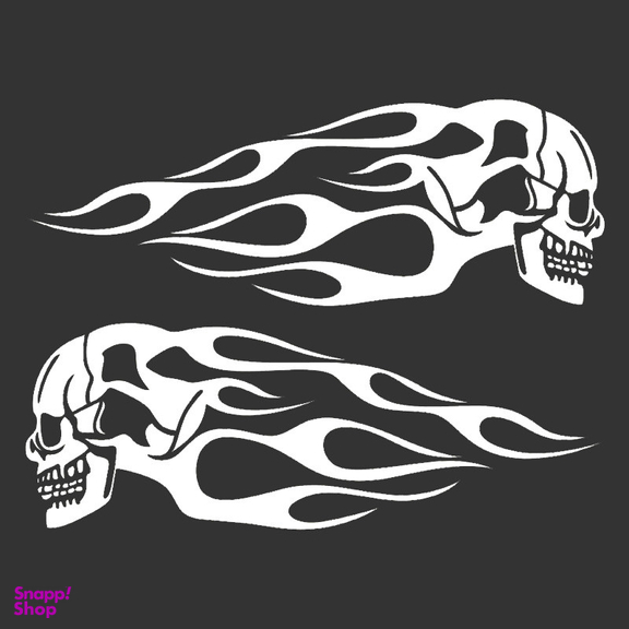 برچسب بدنه موتورسیکلت شیپرس طرح اسکلت کد Sm036S بسته 2 عددی