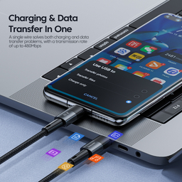 کابل دیتا 100 وات Type-C توکی مدل TQ-X08 طول 1 متر