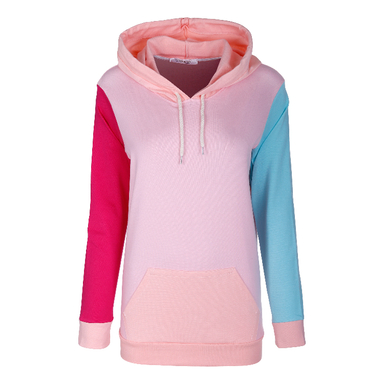 هودی اسپرت لوینت مدل کالرفول کد 6242 رنگ زمینه صورتی پاستیلی